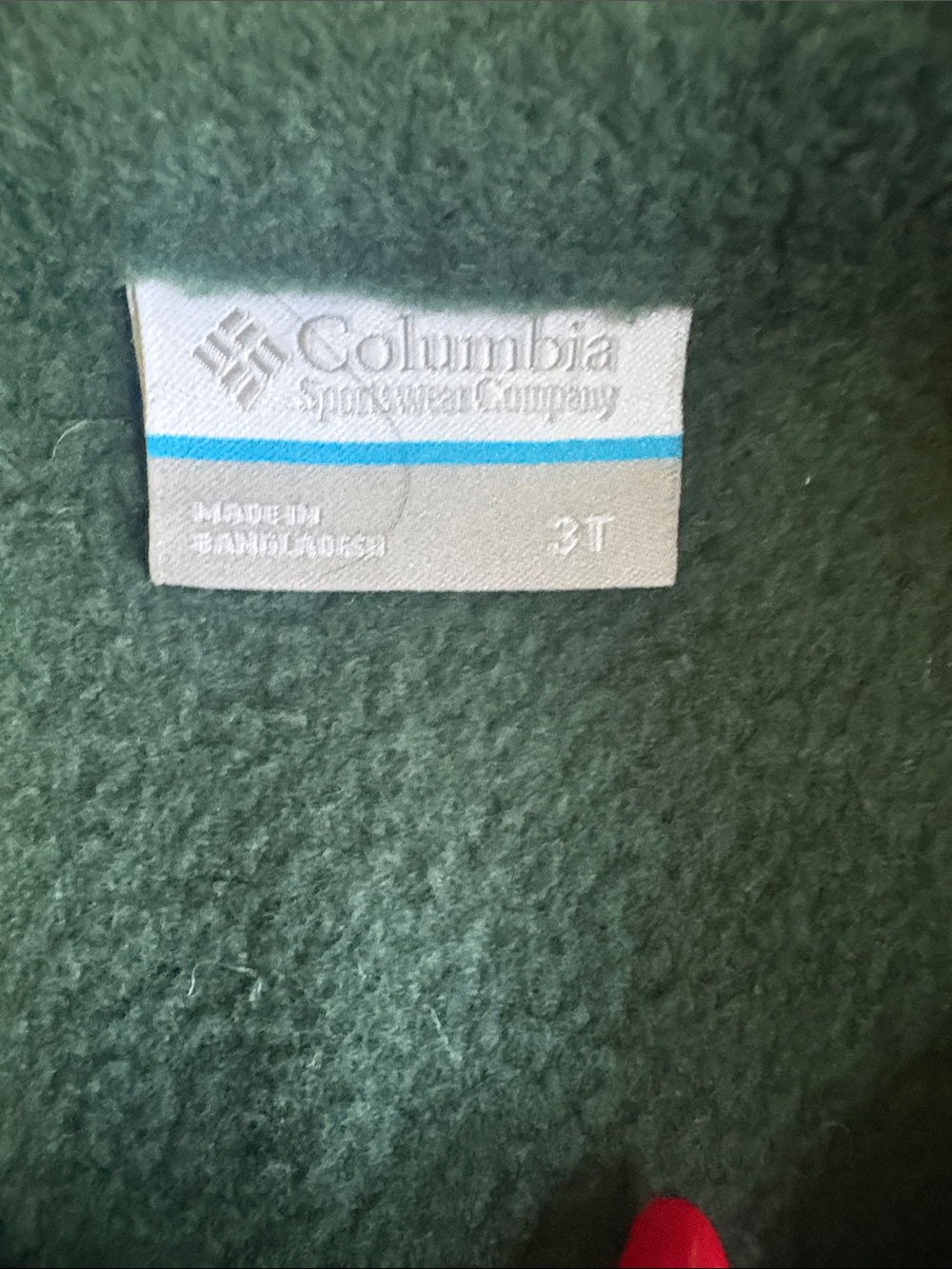 Columbia Black and Bright Green Fleece Jacket - Picture 4 of 4